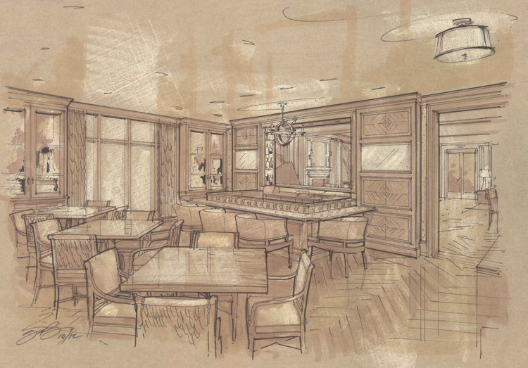 Rendering of new bar.